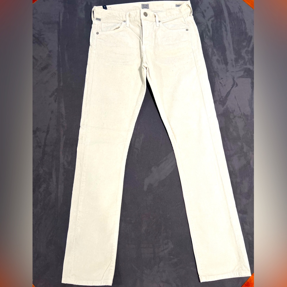 Citizens Of Humanity Cream Straight Leg Pants